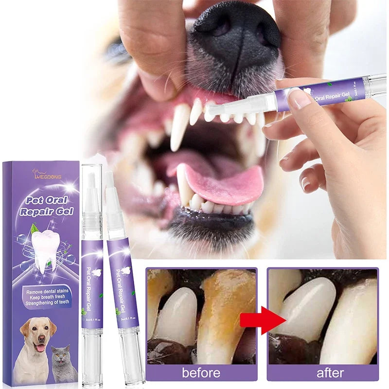 Caneta de Limpeza para Pets- Dentes mais limpos e bonitos